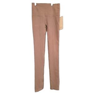 NWT XS Women's Brown Ribbed Athletic Leggings High-Rise MSRP $30
